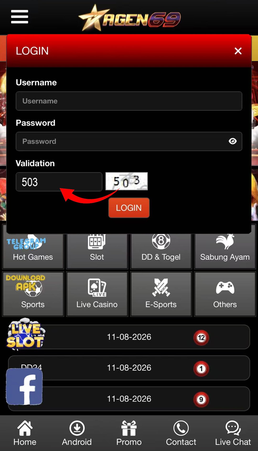 Panduan login AGEN69